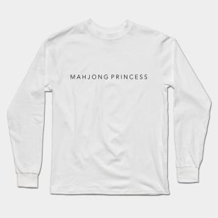 MAHJONG PRINCESS - WHITE Long Sleeve T-Shirt